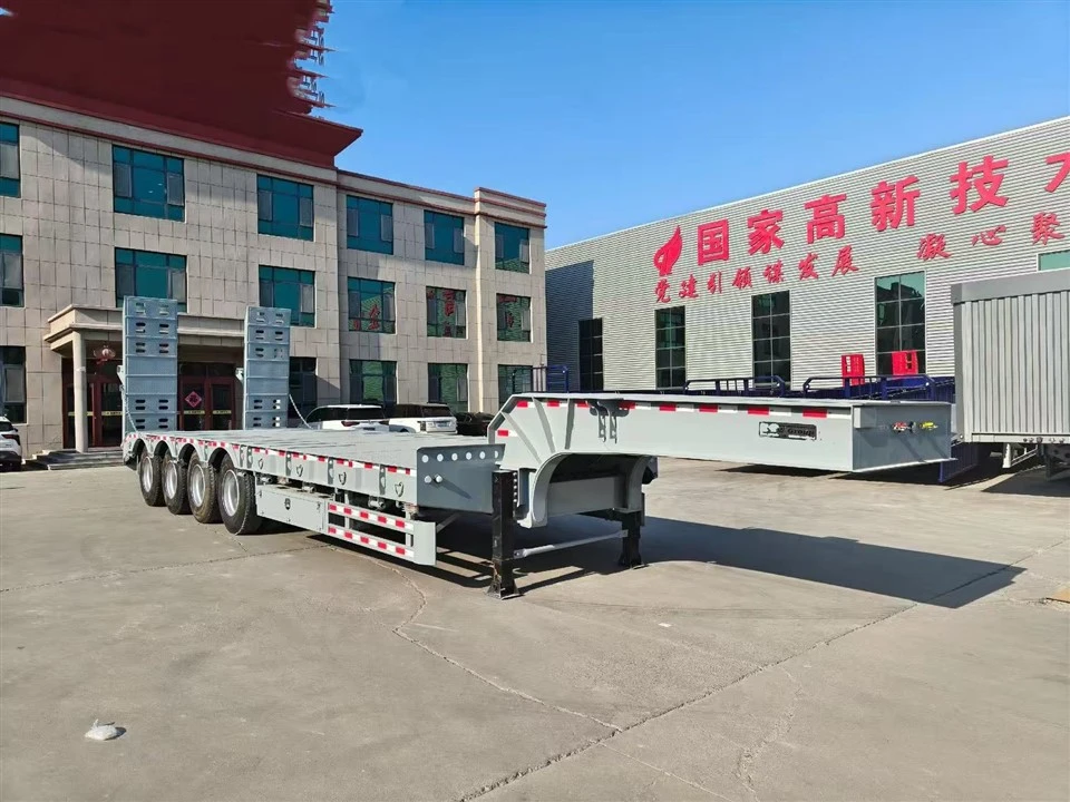 Extendable Low Bed Transport Trailer